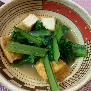小松菜と揚げの炒め物